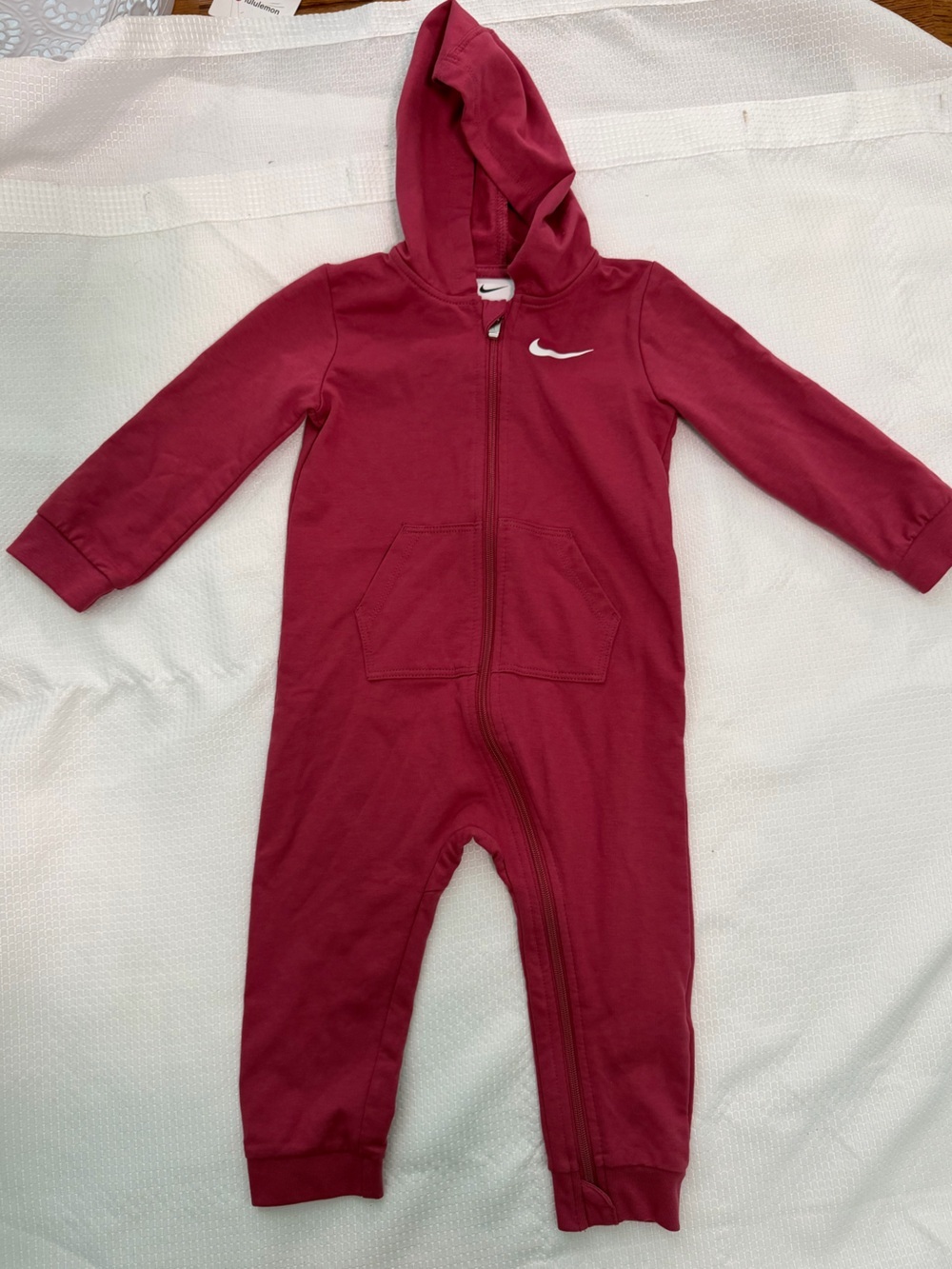 Nike Baby Essentials Hooded Coverall Size 24 Months - Picture 2 of 3